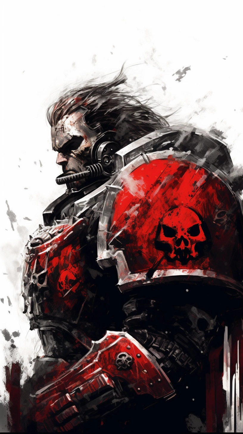Space Marine Profile in Yoji Shinkawa Style